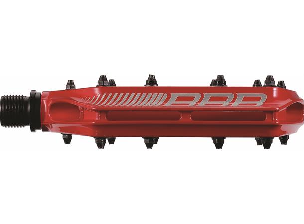 BBB CoolRide BPD-36 Platformpedal Rød Alu, 103x90mm, 10-pins, 440gr 